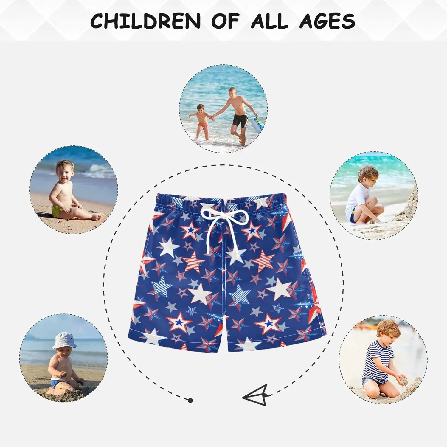 Boys Swim Trunks Toddler Boy Swim Board Shorts Swimwear Kids Beach Swimsuit Bathing Suits