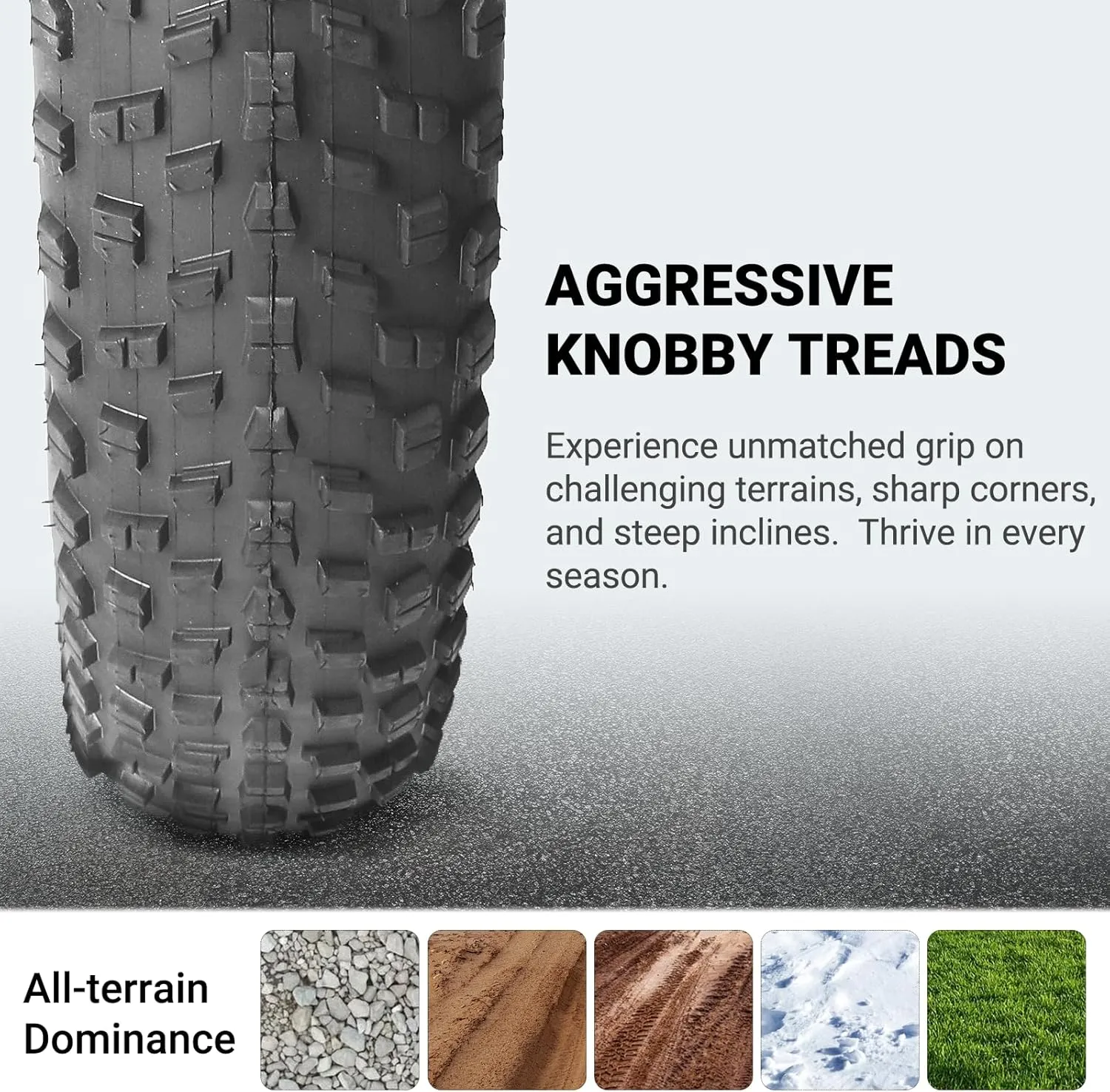 CALPALMY (2 Set) 26 Inch Fat Bike Tires and Inner Tubes Set - 26" x 4.0 Tires and 26x3.0/3.5/4.0 Tubes with Schrader Valve Fit for MTB Off-Road and E-Bike - Premium Rubber and Knobby Tread