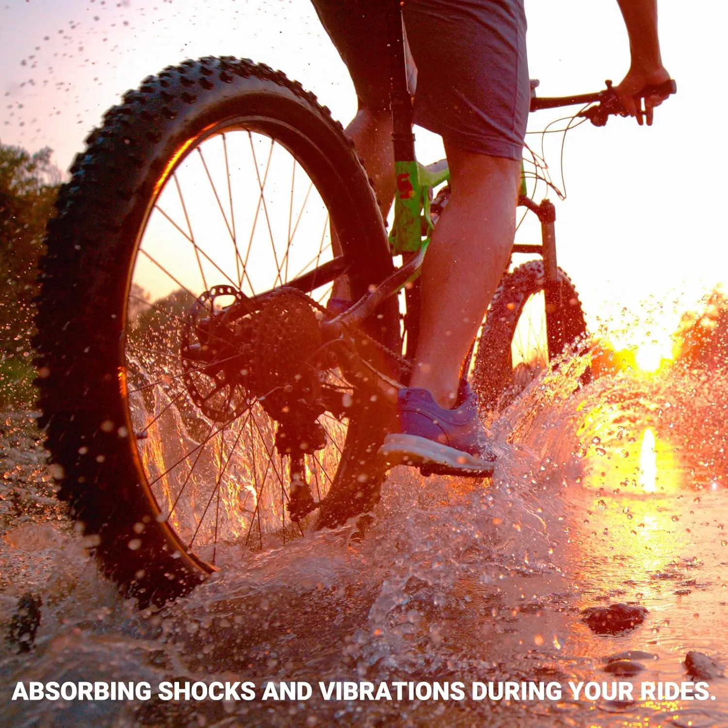 CALPALMY (2 Set) 26 Inch Fat Bike Tires and Inner Tubes Set - 26" x 4.0 Tires and 26x3.0/3.5/4.0 Tubes with Schrader Valve Fit for MTB Off-Road and E-Bike - Premium Rubber and Knobby Tread