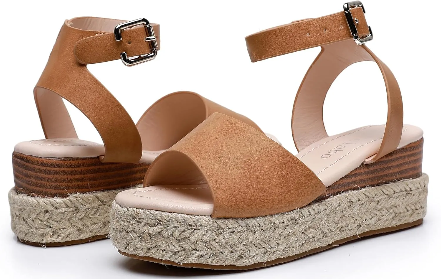 Felabo Girls' Flatform Espadrille Sandals  Open-Toe, Adjustable Ankle Strap, Casual Summer Shoes (Little Kid/Big Kid)