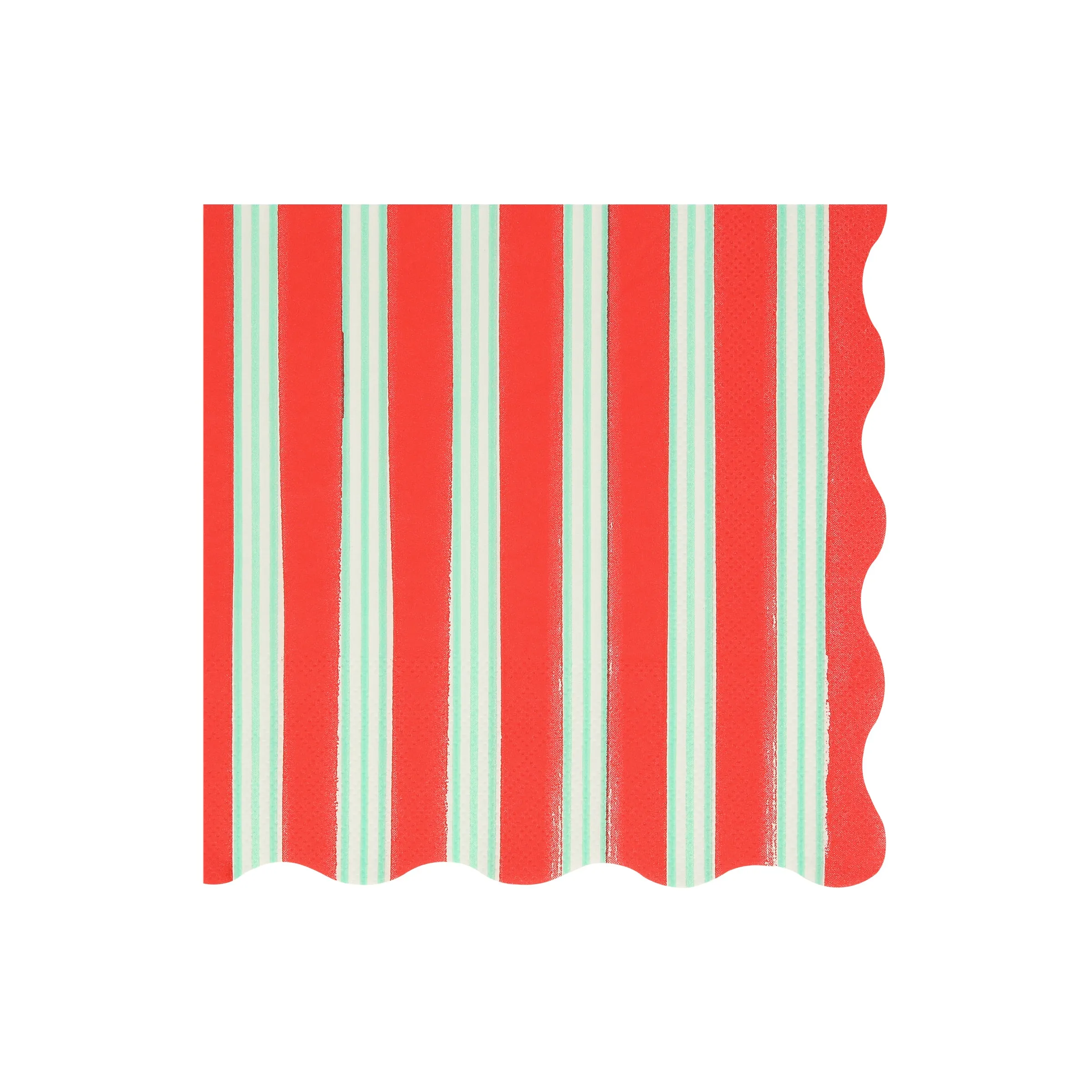 Festive Stripe Large Napkins (x 16)