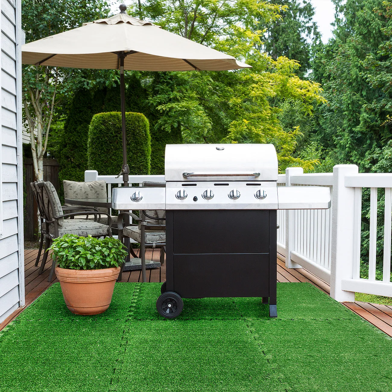 Floor Grass Mat Interlocking Set