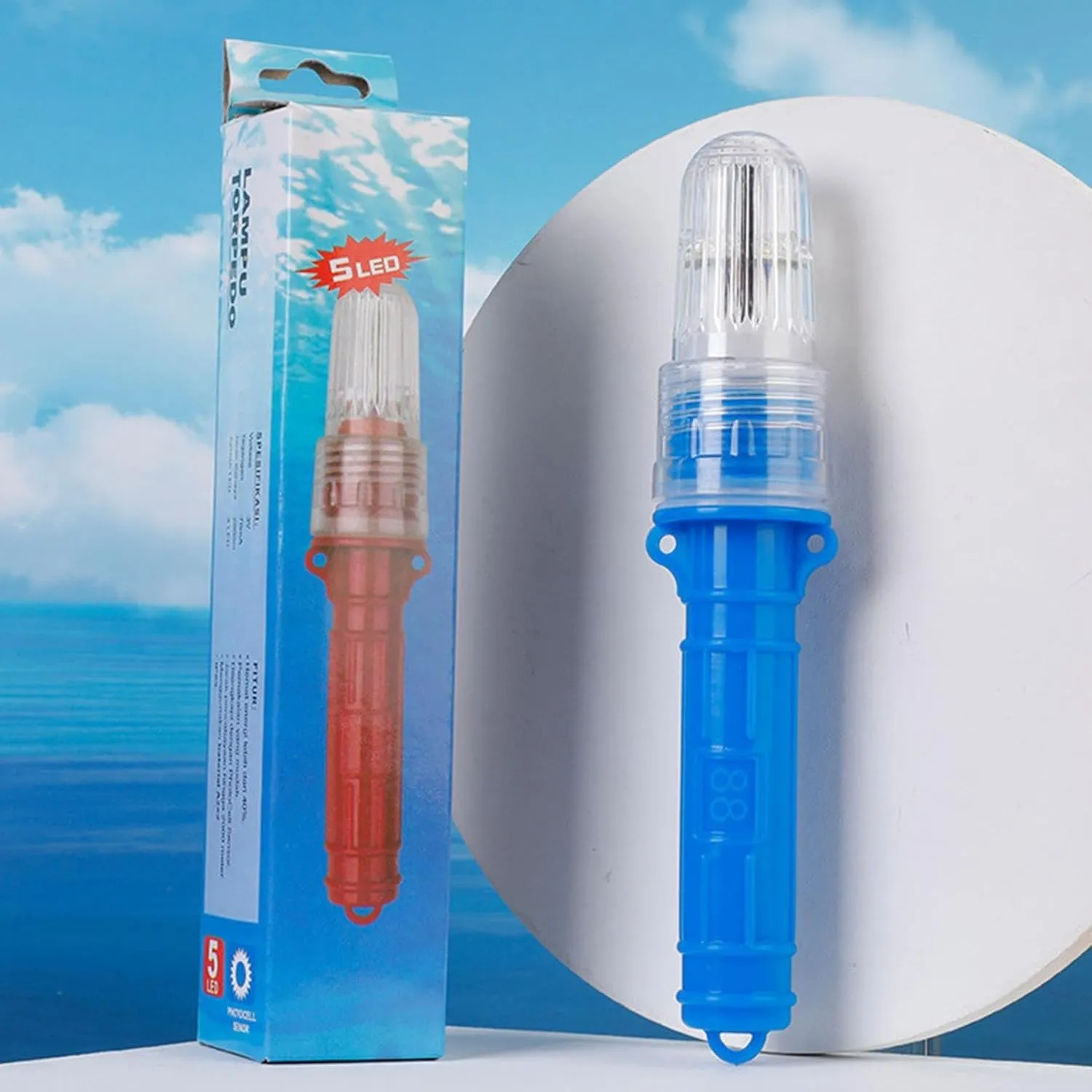 Guard Approved Boat Flares Kit - Auto- Marine Flares for Fishing Boats, Life Rafts & Emergency Signaling (Red-3Pcs)