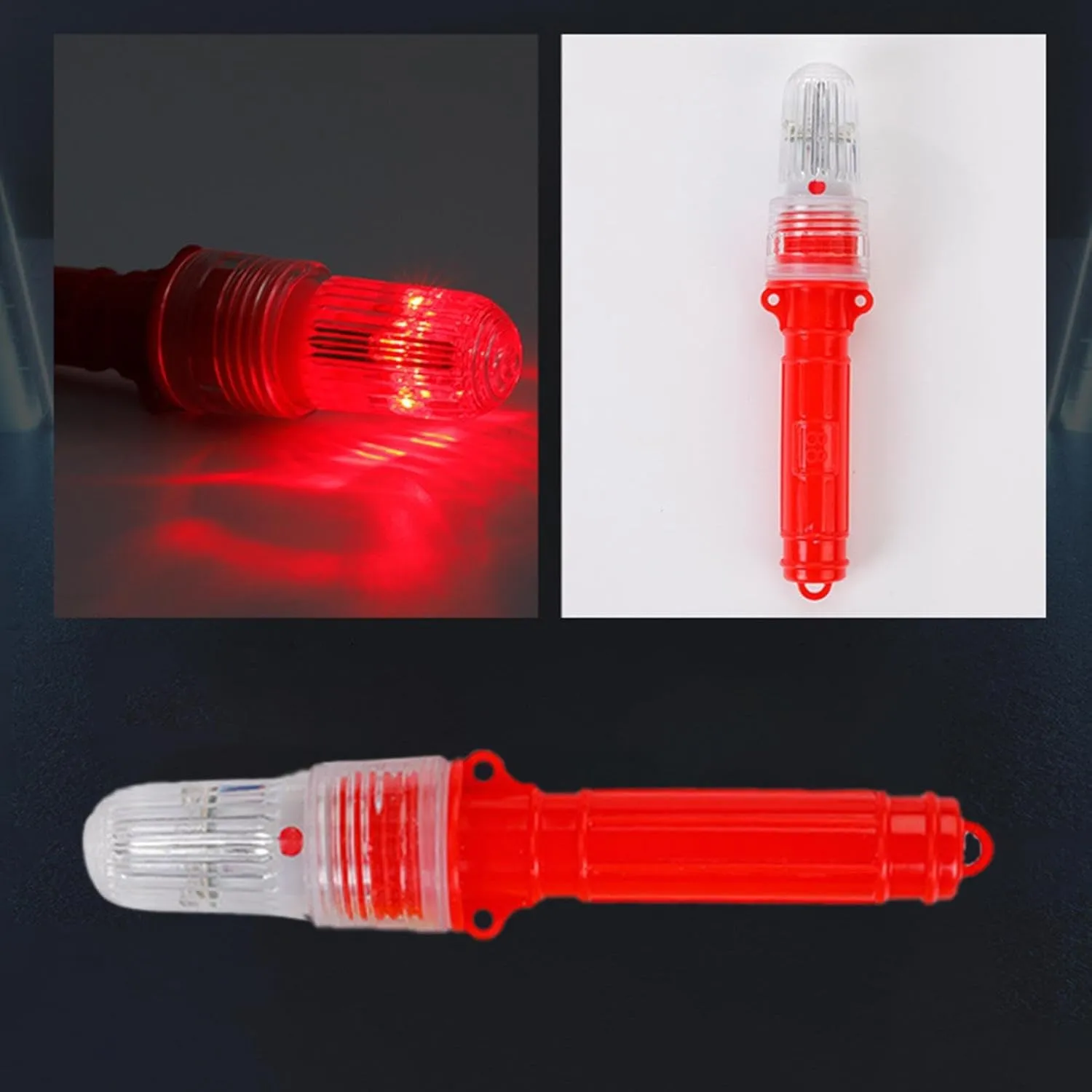 Guard Approved Boat Flares Kit - Auto- Marine Flares for Fishing Boats, Life Rafts & Emergency Signaling (Red-3Pcs)