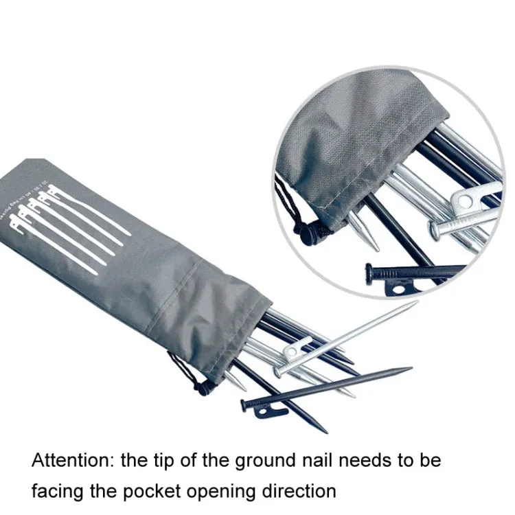 M 30cm Ground Spike Storage Bag Outdoor Camping Accessories Portable Handheld Storage Bag