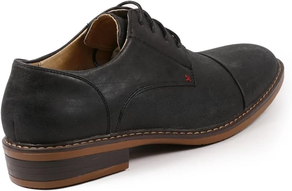 Metrocharm MC600 Men's Lace Up Cap Toe Fashion Classic Dress Shoe