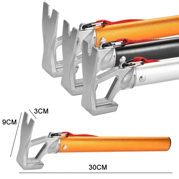 Outdoor Camping Multifunctional Tent Ground Nail Hammer(Orange)