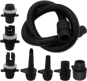 Premium Air Hose Kit Includes Air Pump Hose 7 Nozzles Adaptor Stand up Paddleboard Accessories Paddle Board Replacement Parts