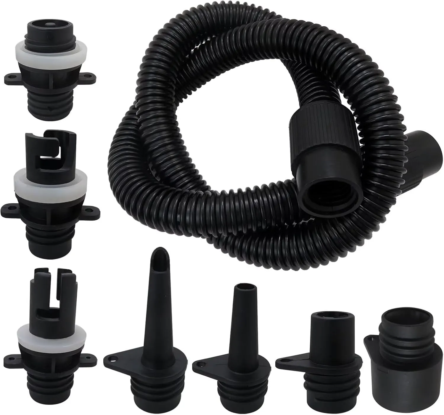 Premium Air Hose Kit Includes Air Pump Hose 7 Nozzles Adaptor Stand up Paddleboard Accessories Paddle Board Replacement Parts