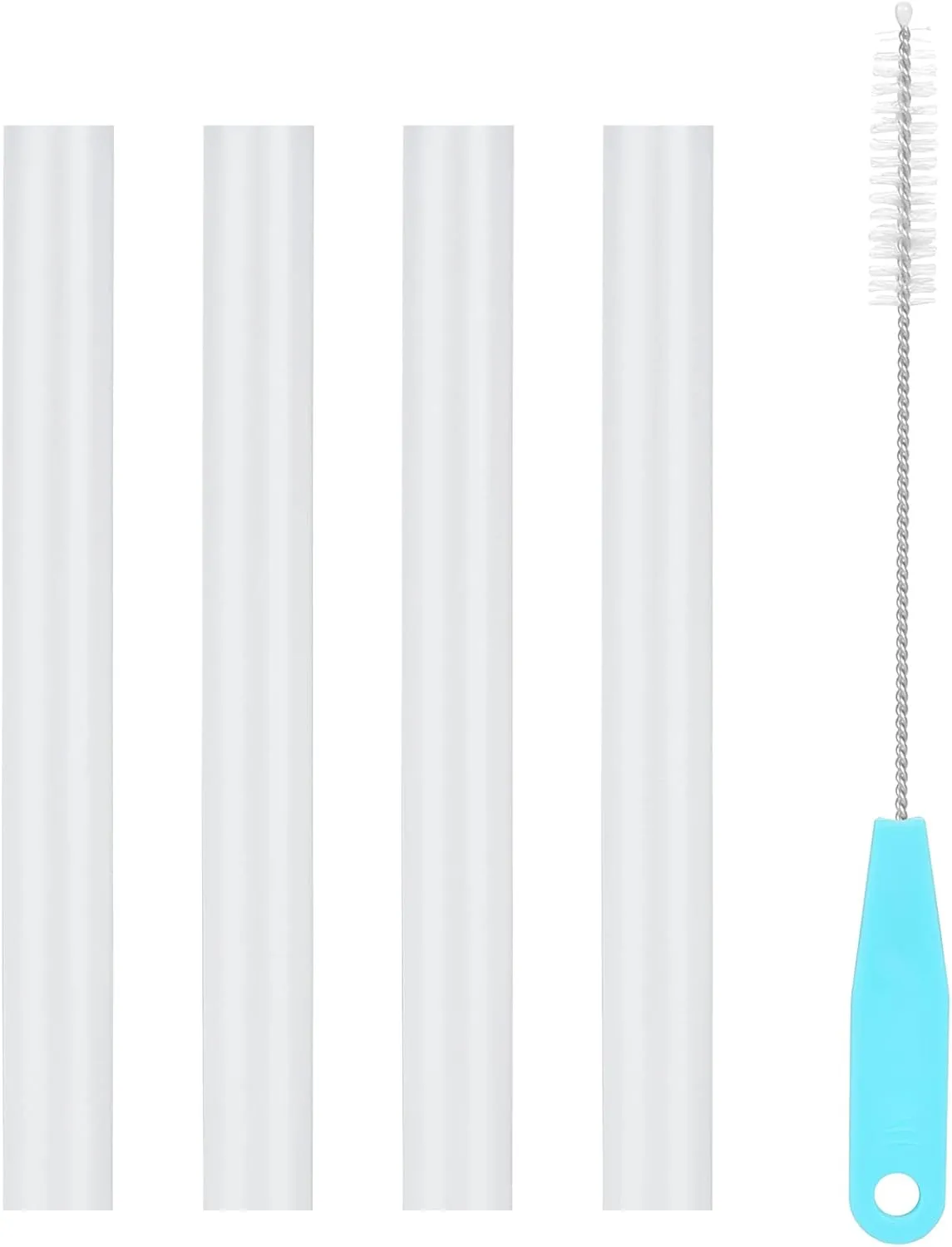 Straws Replacement for CamelBak eddy 14 oz Kids Water Bottle,CamelBak Eddy  Straw Replacements,Accessories Set Include 4 BPA-FREE Straws and 1 Straw Cleaning Brush(14OZ)