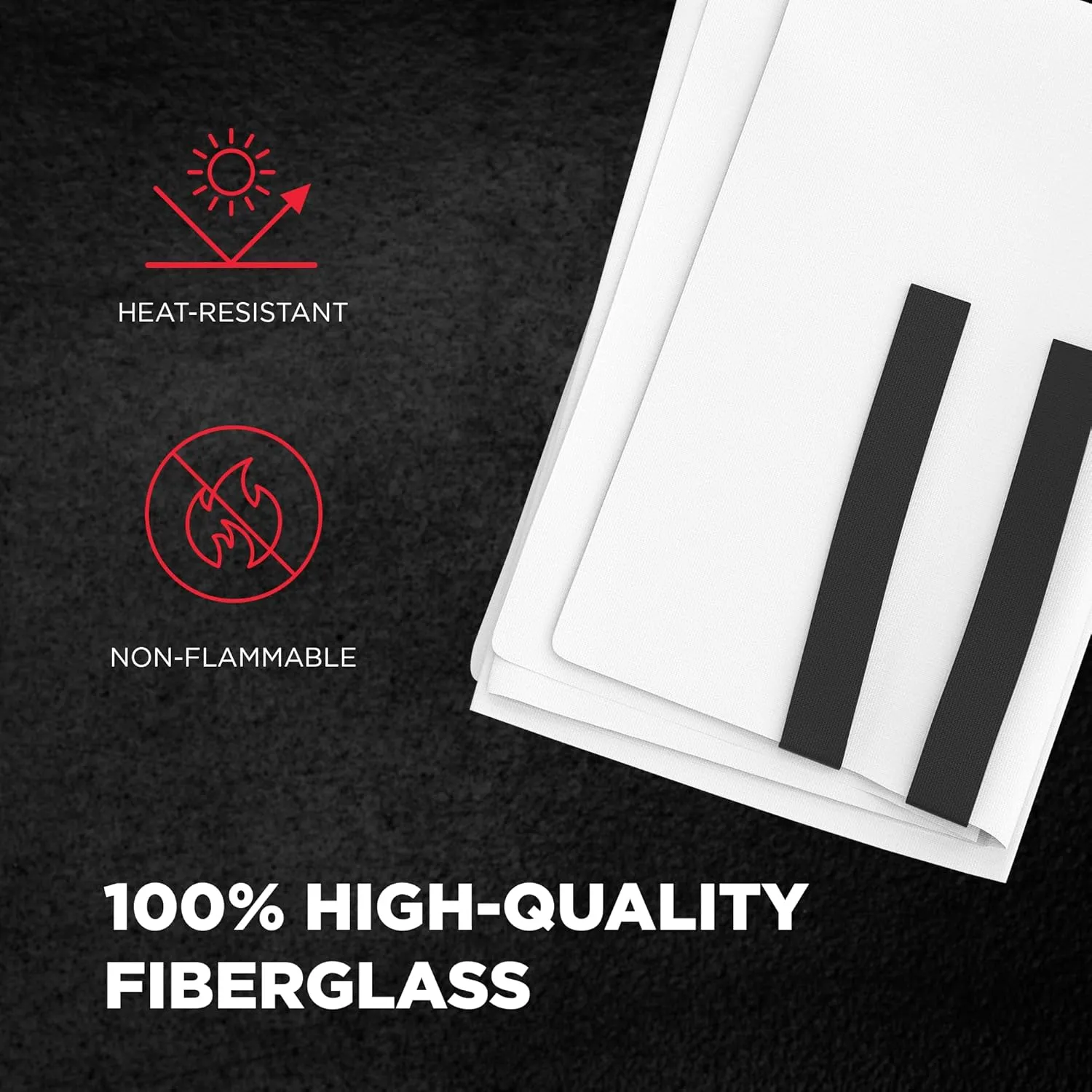 Swiss Safe Fireproof Blanket (2 Pack) - Home & Outdoor Emergency Fire Blankets for Kitchen Fires