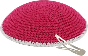 Zion Judaica Bulk Knitted Kippahs 16cm Quality Knit Handmade Kippots Cotton Yarmulkes 6.3"